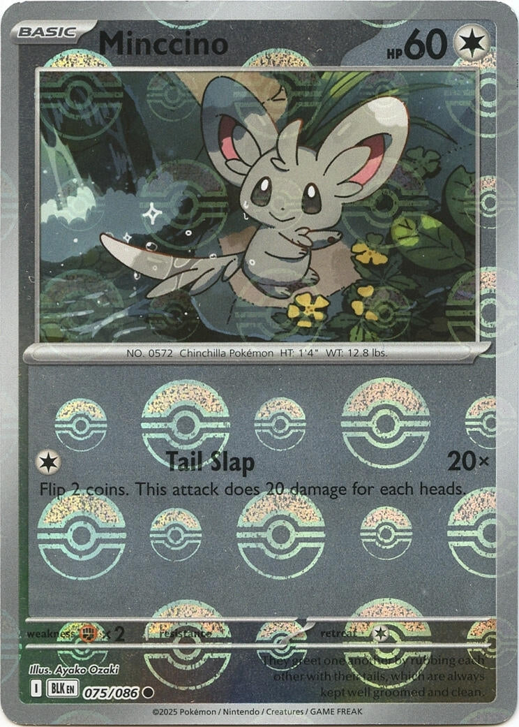Minccino (Poke Ball Pattern) (075/086) (SV: Black Bolt)