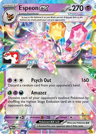 Image for Espeon ex (034/131) - Pokemon