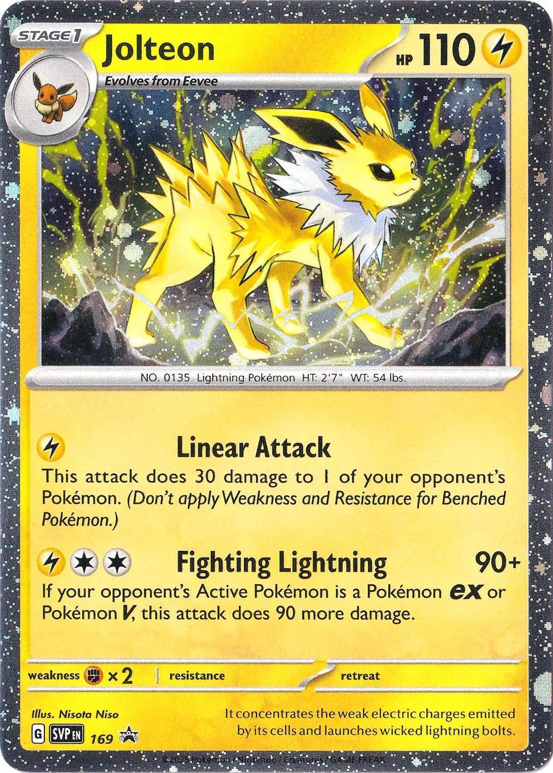 Image for Jolteon - 169 (Cosmos Holo) (135/165) (SV: Scarlet & Violet Promo Cards) - Pokemon