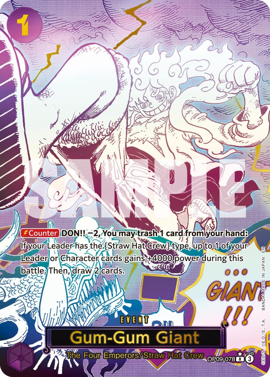 Gum-Gum Giant (Manga) (OP09-078) (Premium Booster -The Best- Vol. 2)