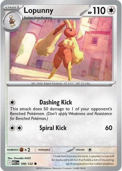 Lopunny (108/132) (ME01: Mega Evolution)
