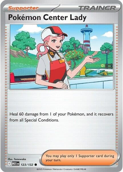 Pokemon Center Lady (123/132) (ME01: Mega Evolution)