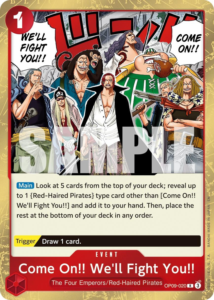 Come On!! We'll Fight You!! (Reprint) (OP09-020) (Premium Booster -The Best- Vol. 2)