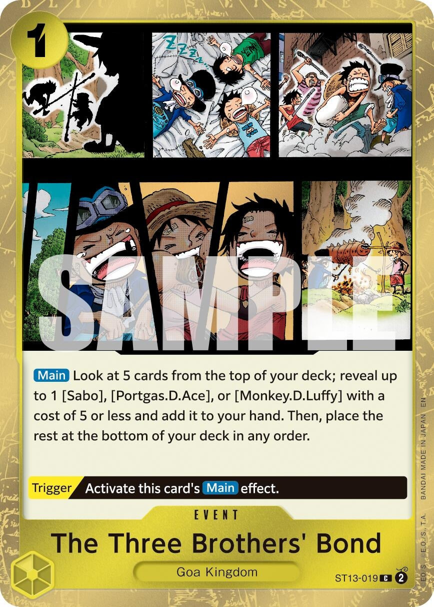 The Three Brothers' Bond (Pirate Foil) (ST13-019) (Premium Booster -The Best- Vol. 2)