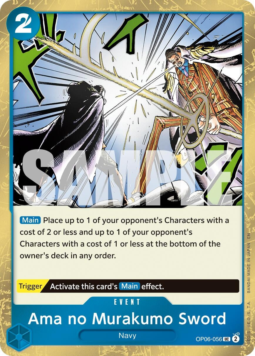 Ama no Murakumo Sword (Pirate Foil) (OP06-056) (Premium Booster -The Best- Vol. 2)