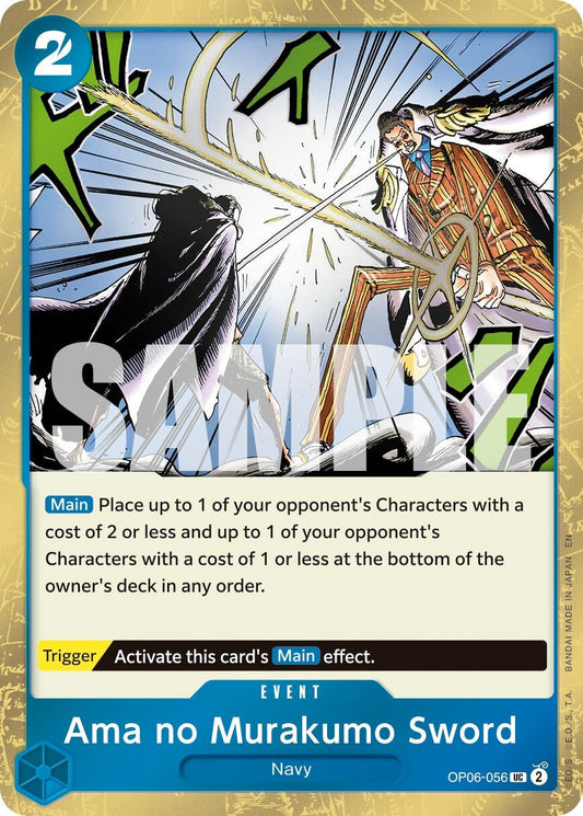 Ama no Murakumo Sword (Pirate Foil) (OP06-056) (Premium Booster -The Best- Vol. 2)
