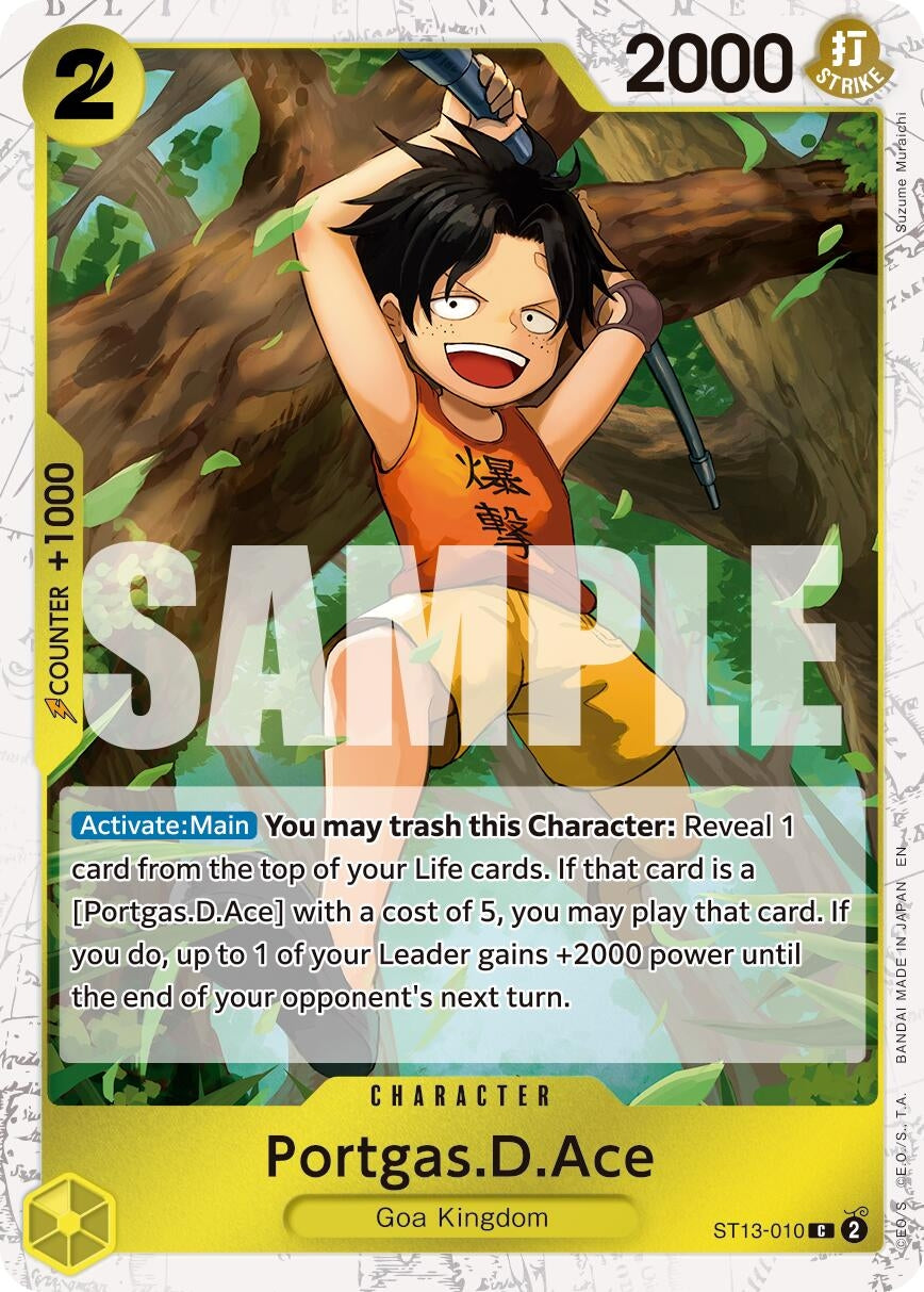 Portgas.D.Ace - ST13-010 (Pirate Foil) (ST13-010) (Premium Booster -The Best- Vol. 2)