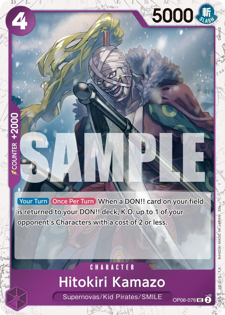 Hitokiri Kamazo (Pirate Foil) (OP06-076) (Premium Booster -The Best- Vol. 2)
