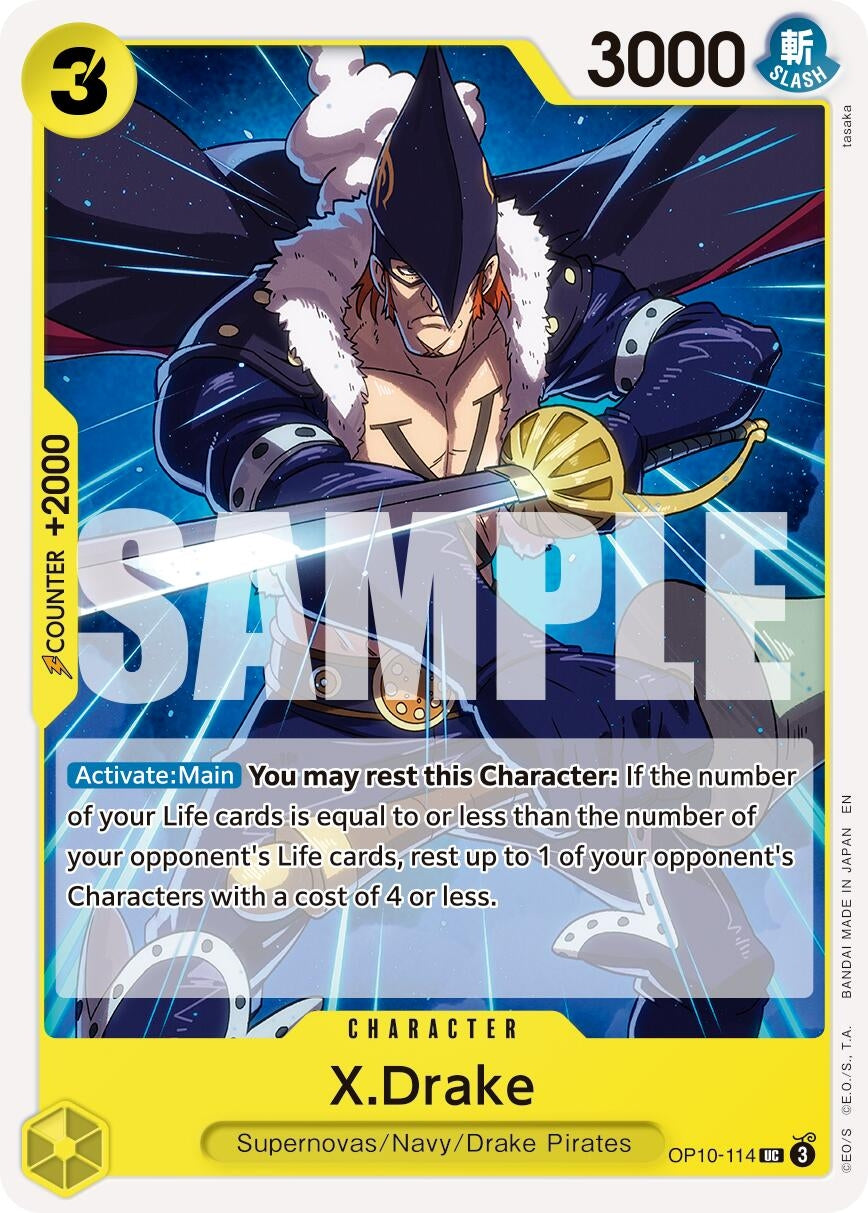 X.Drake (Reprint) (OP10-114) (Premium Booster -The Best- Vol. 2)