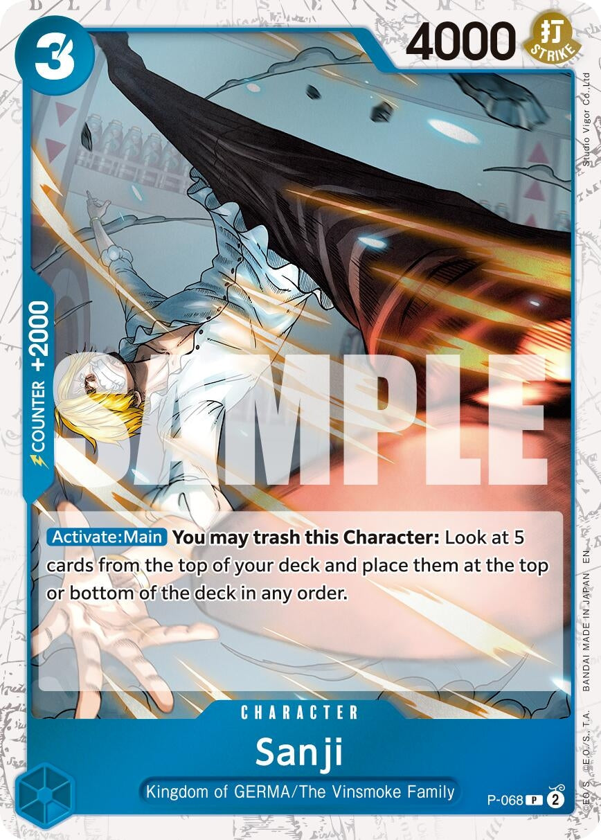 Sanji - P-068 (Pirate Foil) (P-068) (Premium Booster -The Best- Vol. 2)