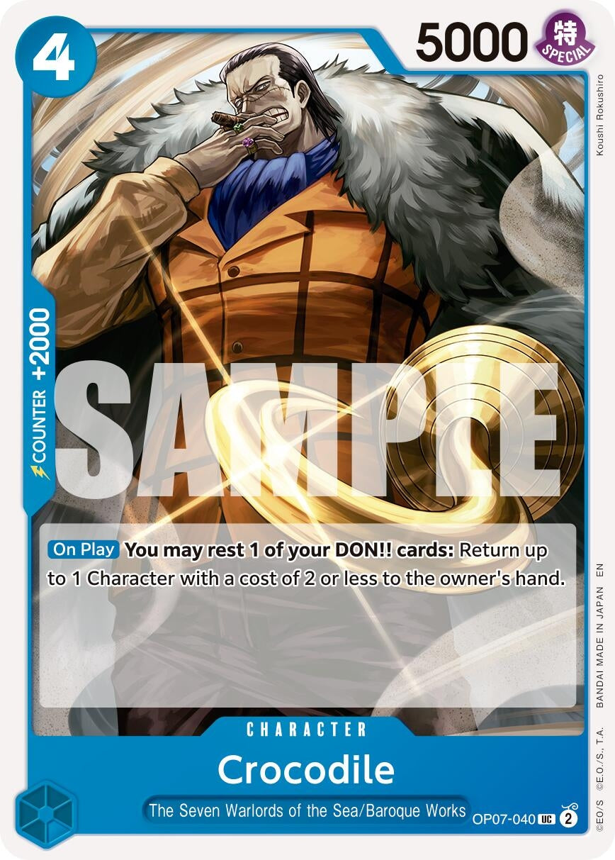 Crocodile - OP07-040 (Reprint) (OP07-040) (Premium Booster -The Best- Vol. 2)