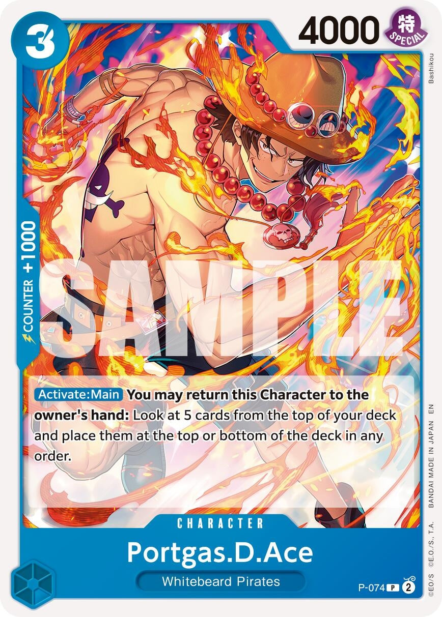 Portgas.D.Ace - P-074 (Reprint) (P-074) (Premium Booster -The Best- Vol. 2)