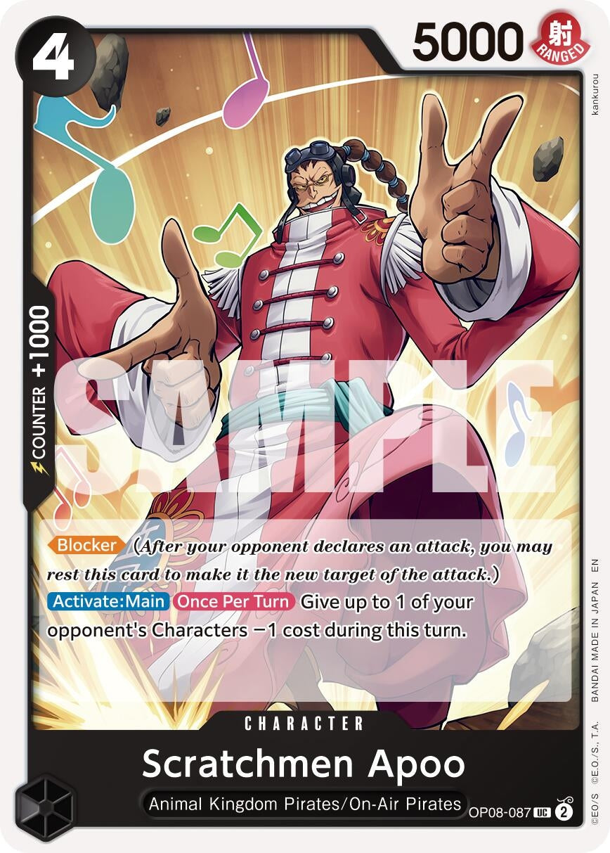 Scratchmen Apoo - OP08-087 (Reprint) (OP08-087) (Premium Booster -The Best- Vol. 2)