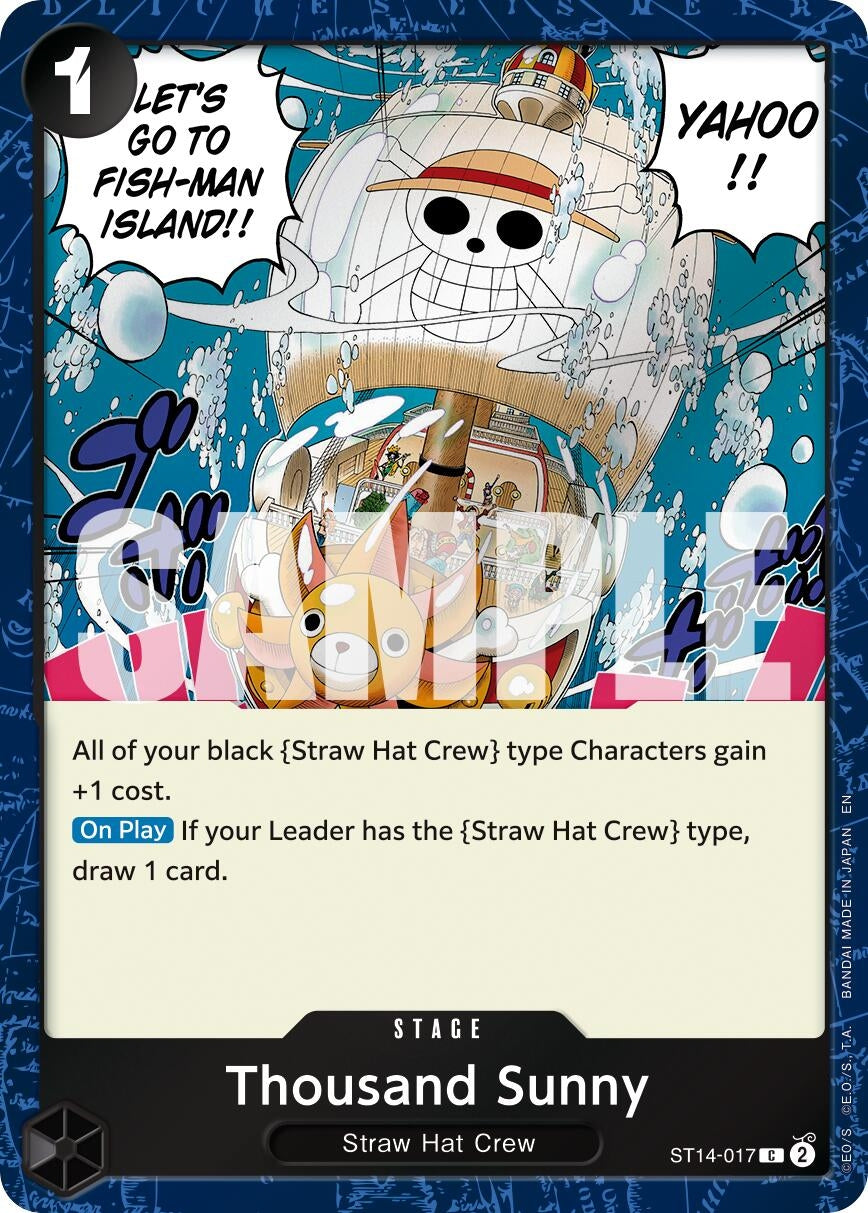 Thousand Sunny (Pirate Foil) (ST14-017) (Premium Booster -The Best- Vol. 2)
