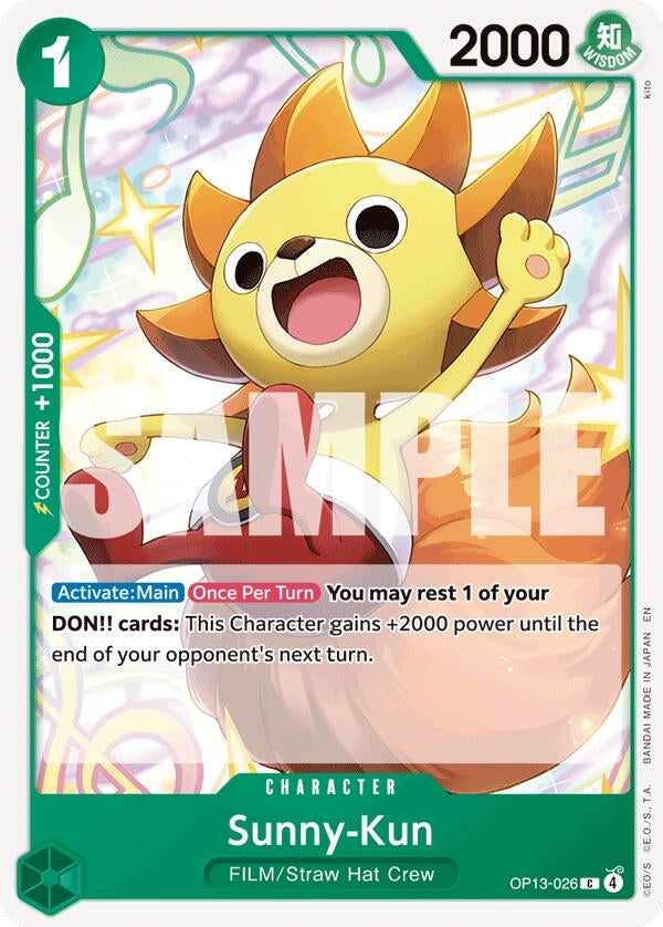 Image for Sunny-Kun (OP13-026) (Carrying On His Will) - One Piece Card Game