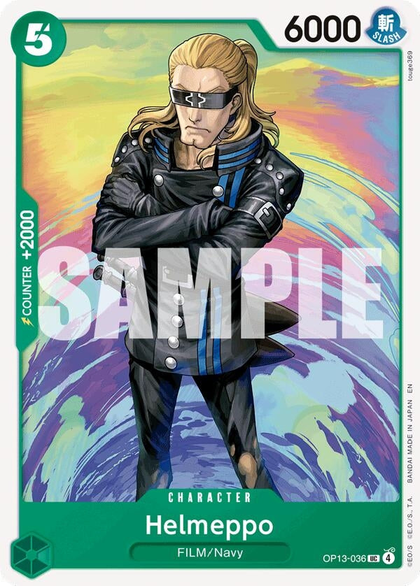 Image for Helmeppo (OP13-036) (Carrying On His Will) - One Piece Card Game