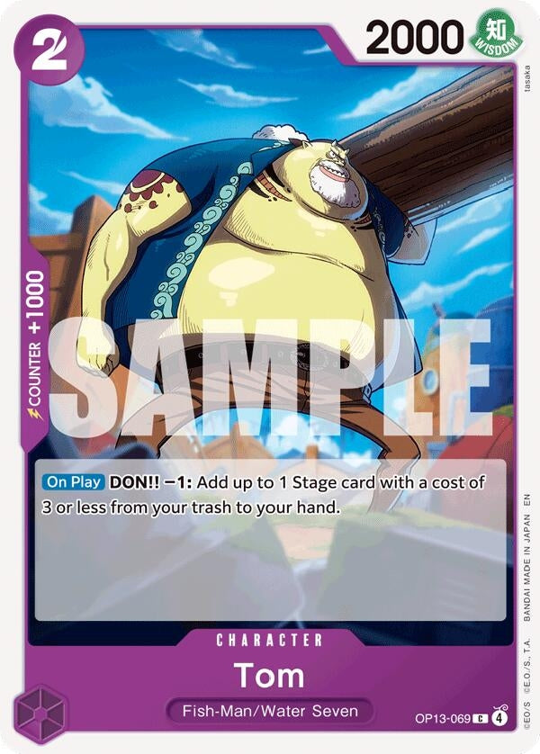 Image for Tom (Carrying On His Will) - One Piece Card Game