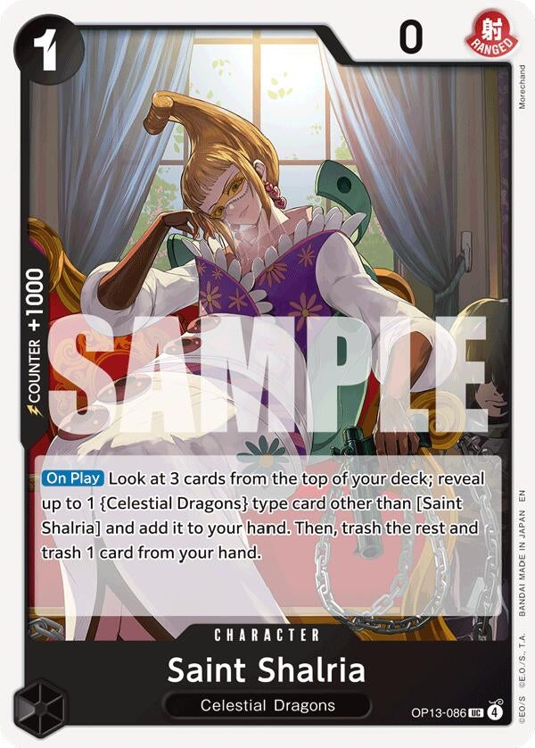 Image for Saint Shalria (Carrying On His Will) - One Piece Card Game