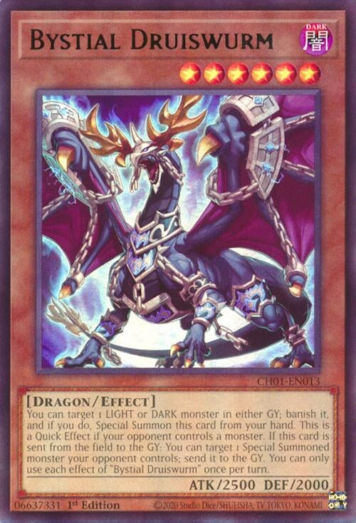 Image for Bystial Druiswurm (CH01-EN013) (THE CHRONICLES DECK: The Fallen & The Virtuous (All-Foil Edition)) - YuGiOh