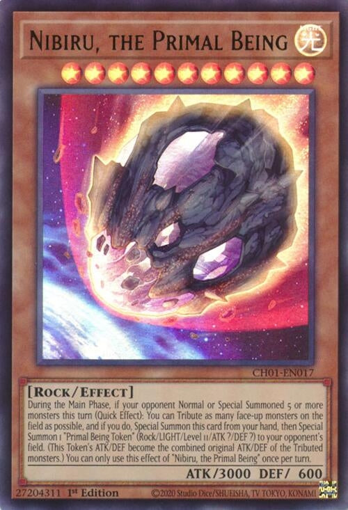 Image for Nibiru, the Primal Being (CH01-EN017) (THE CHRONICLES DECK: The Fallen & The Virtuous (All-Foil Edition)) - YuGiOh