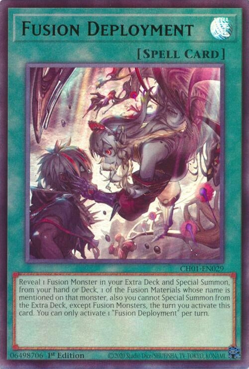 Image for Fusion Deployment (CH01-EN029) (THE CHRONICLES DECK: The Fallen & The Virtuous (All-Foil Edition)) - YuGiOh