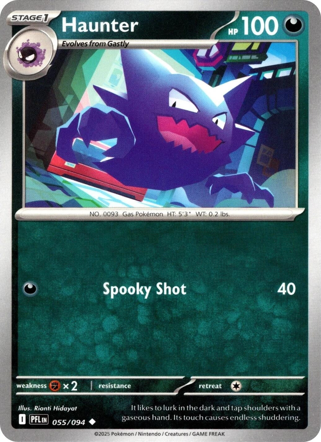 Haunter (055/094) (ME02: Phantasmal Flames)