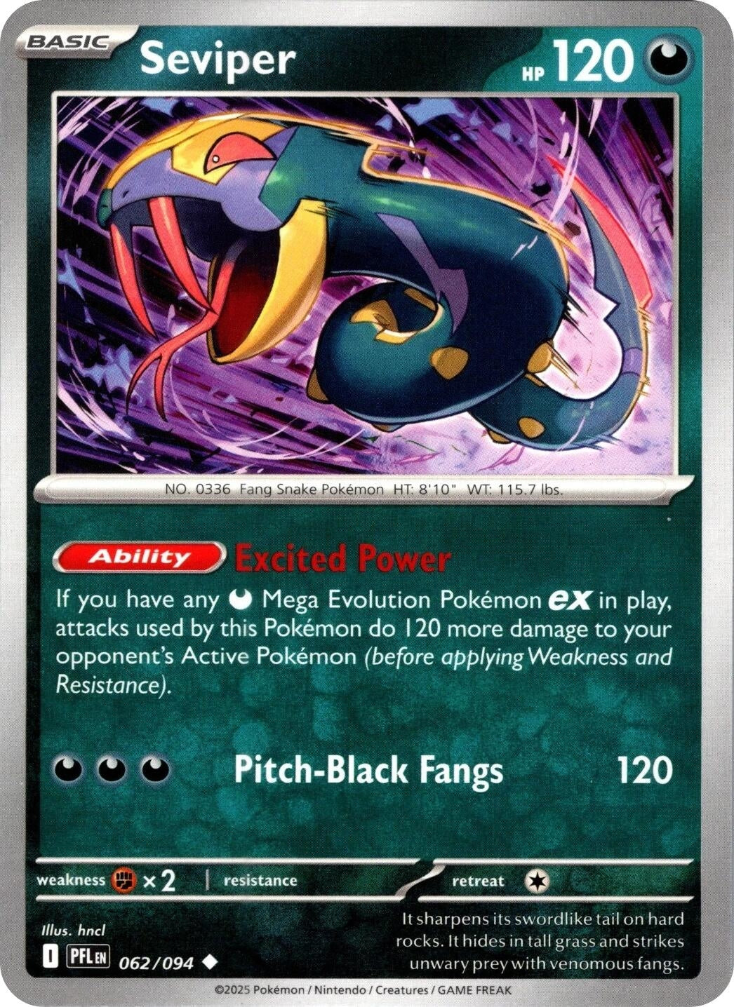 Seviper (062/094) (ME02: Phantasmal Flames)