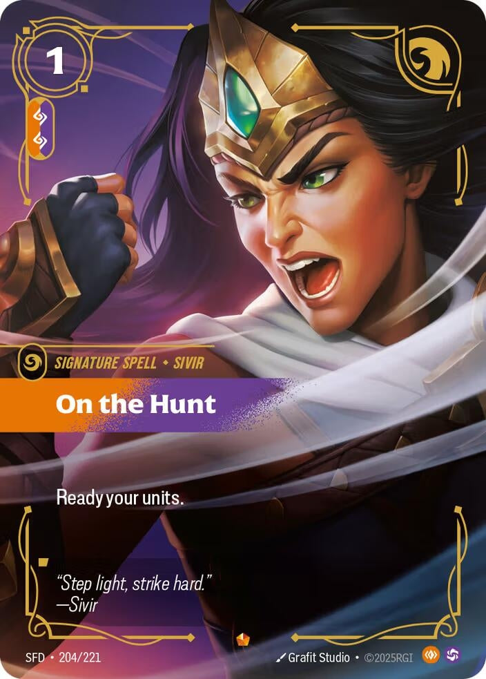 Image for On the Hunt (204/221) (Spiritforged) - Riftbound: League of Legends Trading Card Game