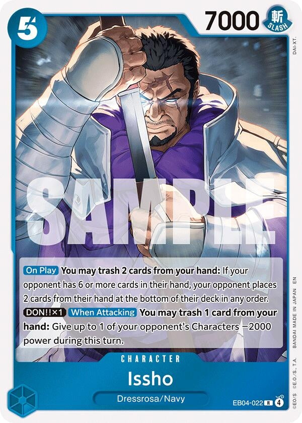 Image for Issho - EB04-022 (EB04-022) (The Azure Sea's Seven) - One Piece Card Game