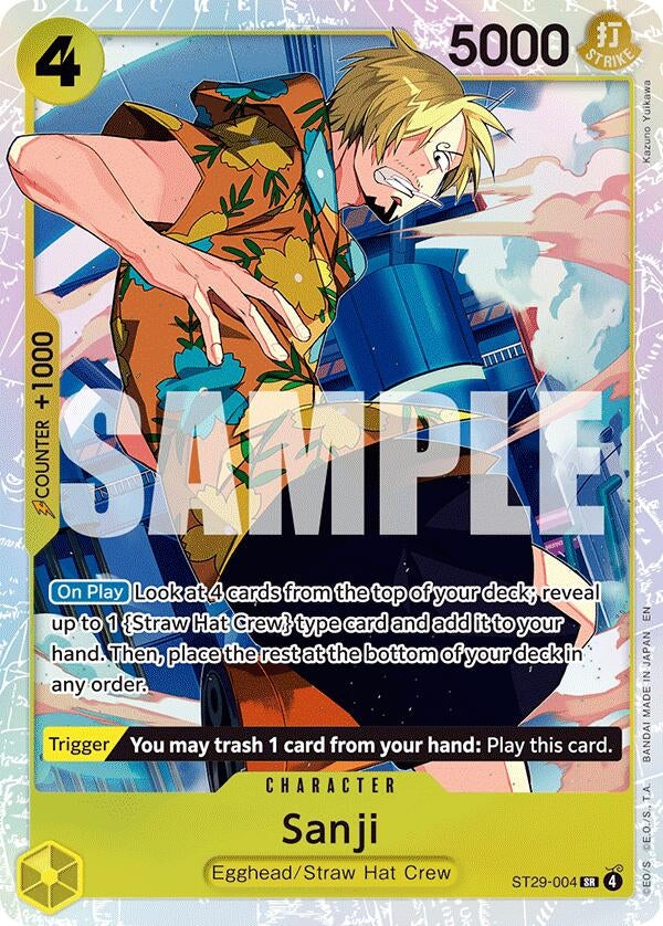 Image for Sanji (ST29-004) (Starter Deck 29: Egghead) - One Piece Card Game