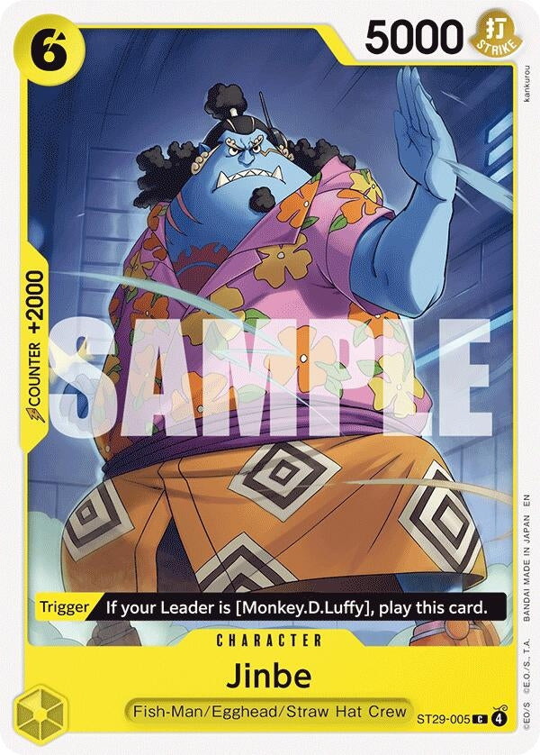 Image for Jinbe (ST29-005) (Starter Deck 29: Egghead) - One Piece Card Game