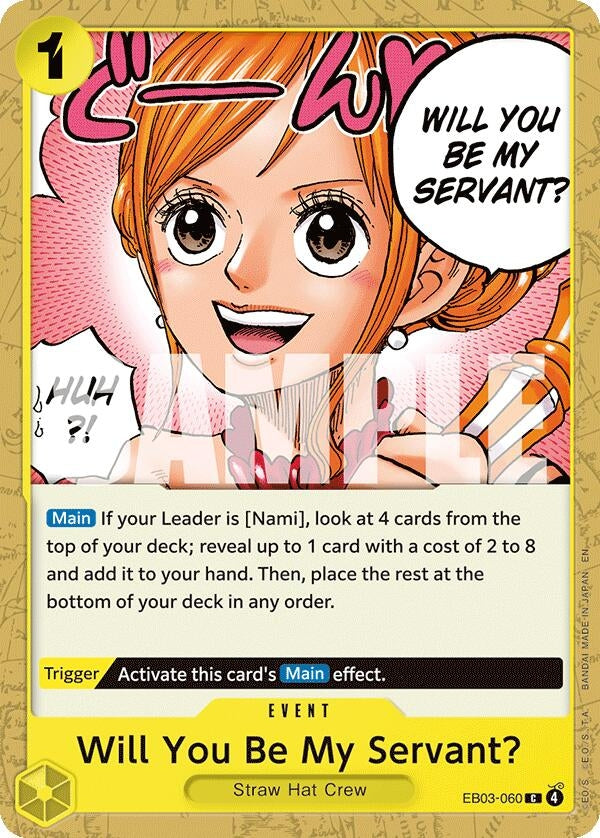 Image for Will You Be My Servant? (EB03-060) (Extra Booster: One Piece Heroines Edition) - One Piece Card Game