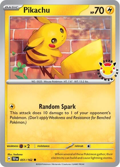 Image for Pikachu (Pokemon Day 2026) (051/162) (Miscellaneous Cards & Products) (MCAP) - Pokemon