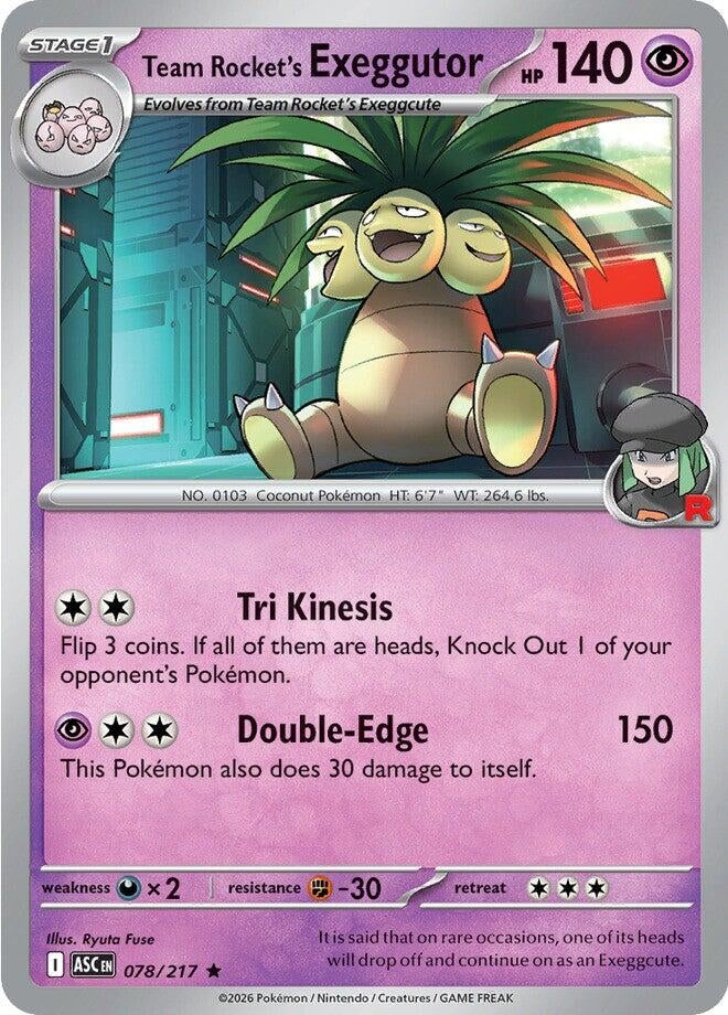 Team Rocket's exeggutor (078/217) (ME: Ascended Heroes)