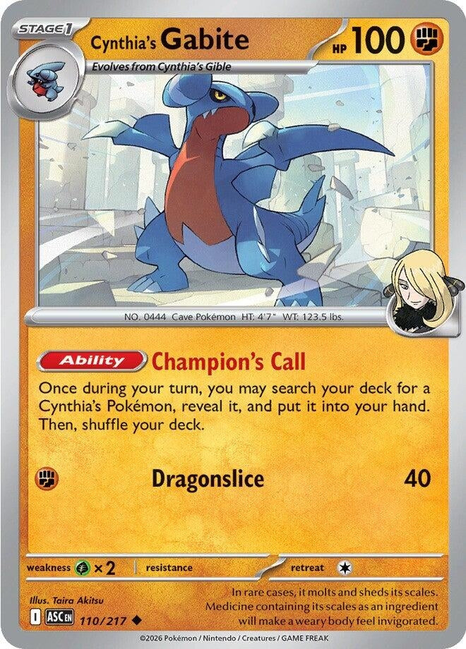 Cynthia's Gabite (110/217) (ME: Ascended Heroes)
