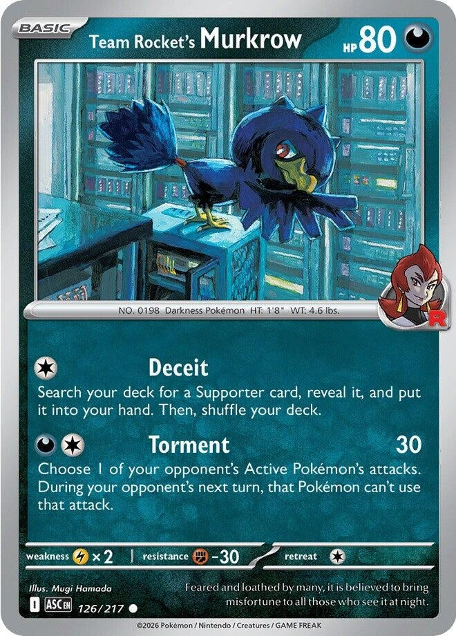 Team Rocket's Murkrow (126/217) (ME: Ascended Heroes)