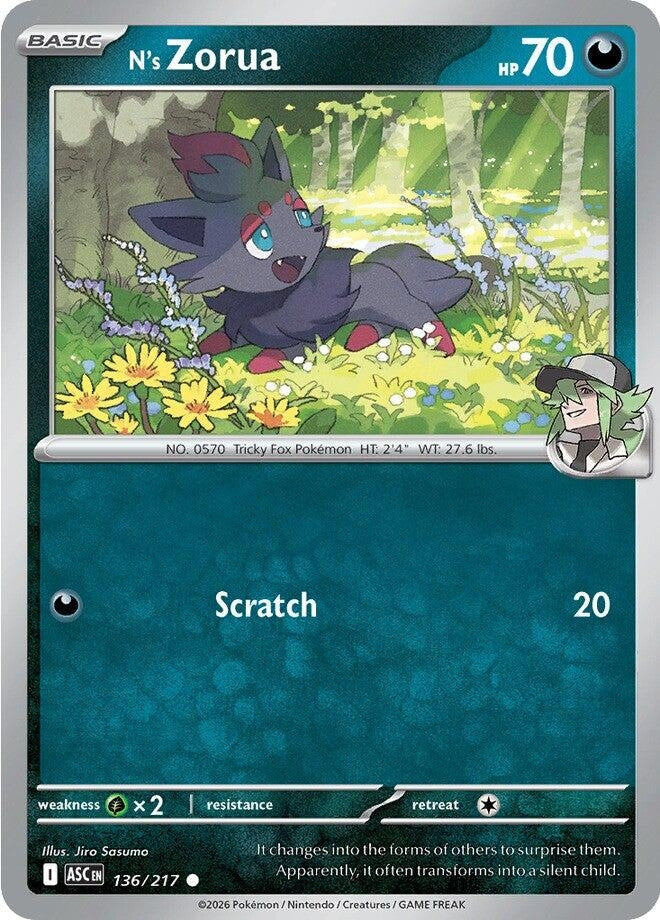 N's Zorua (136/217) (ME: Ascended Heroes)