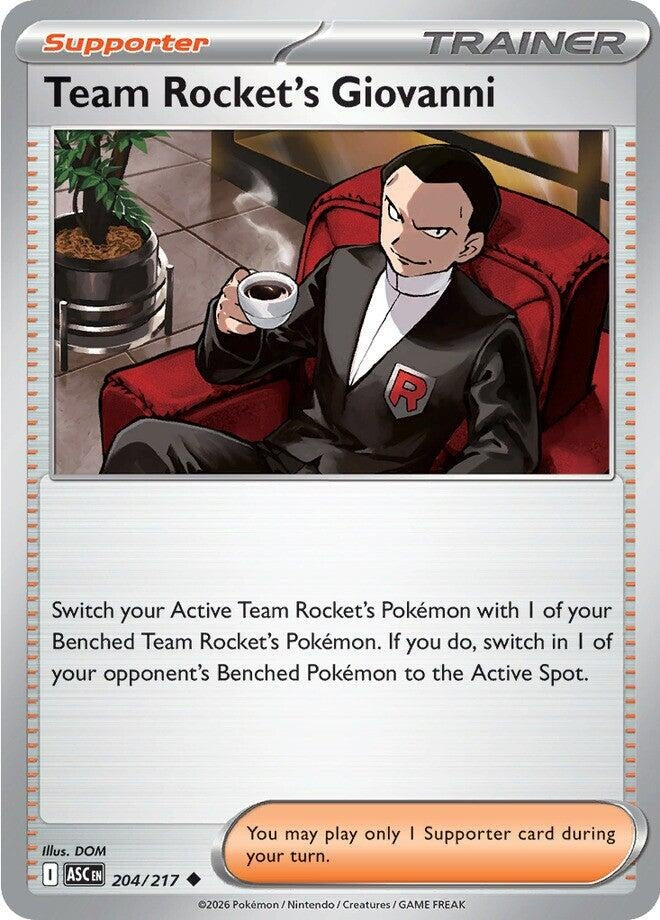 Team Rocket's Giovanni (204/217) (ME: Ascended Heroes)