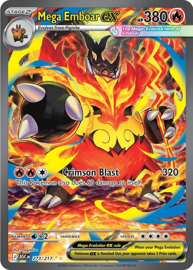 Mega Emboar ex (273/217) (ME: Ascended Heroes)