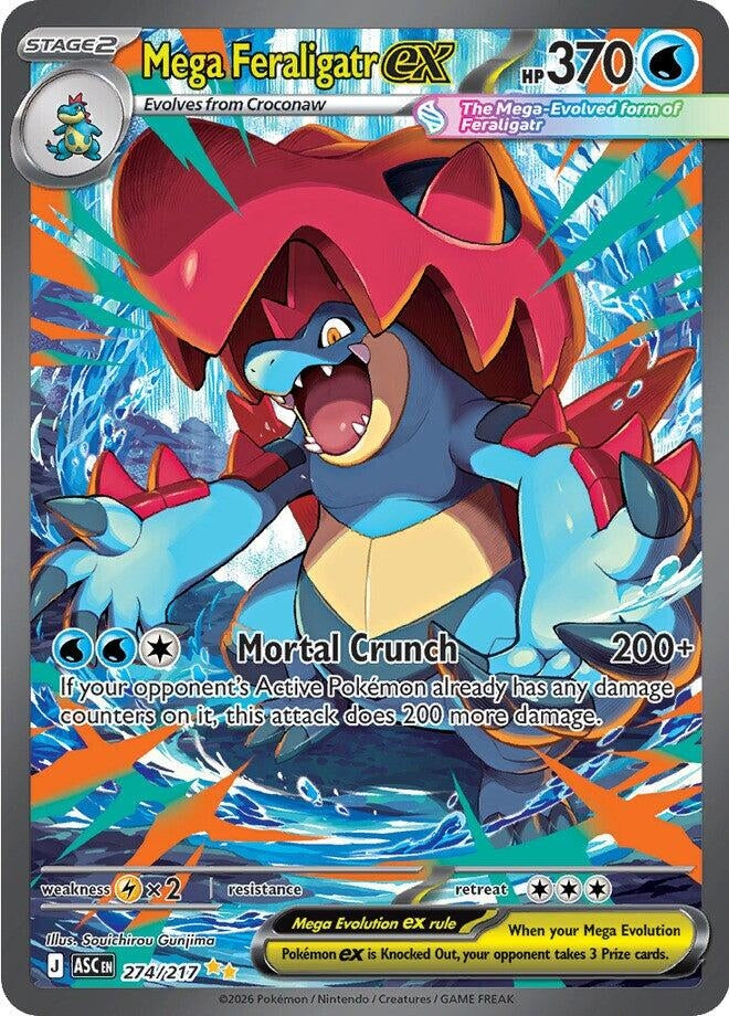 Mega Feraligatr ex (274/217) (ME: Ascended Heroes)