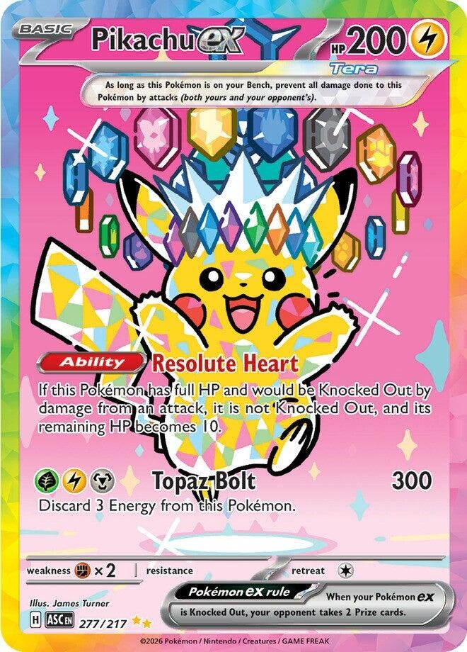 Pikachu ex (277/217) (ME: Ascended Heroes)