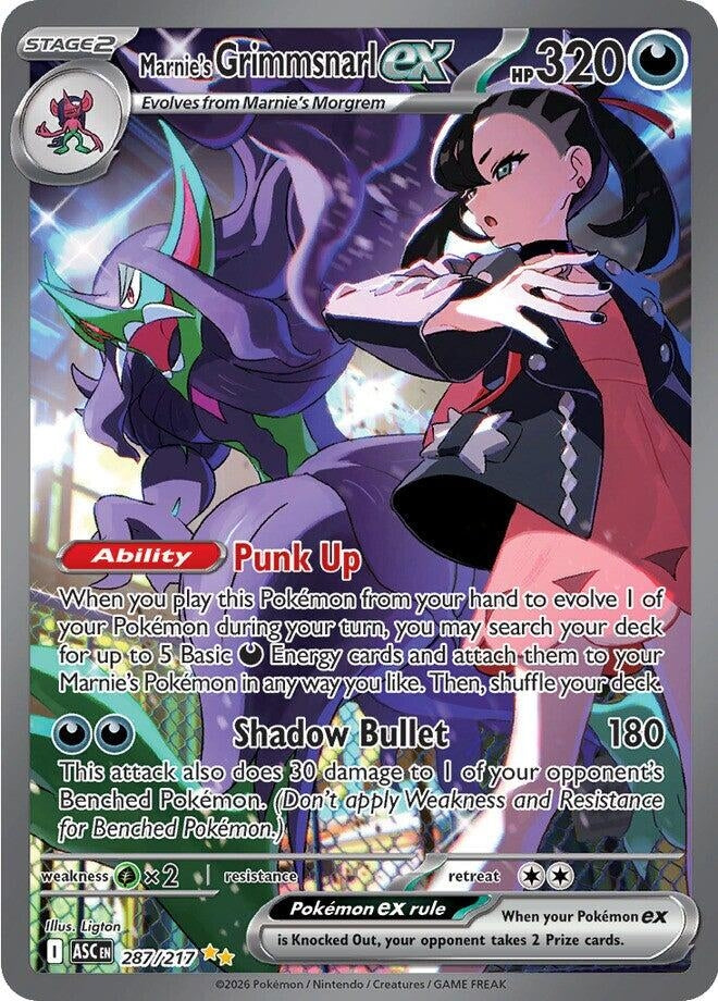 Marnie's Grimmsnarl ex (287/217) (ME: Ascended Heroes)