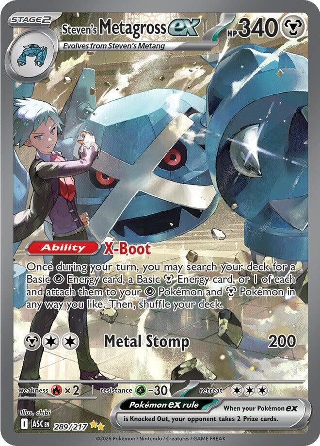 Steven's Metagross ex (289/217) (ME: Ascended Heroes)