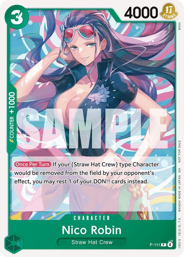 Image for Nico Robin (Heroines Battle Pack) (P-111) (One Piece Promotion Cards) - One Piece Card Game