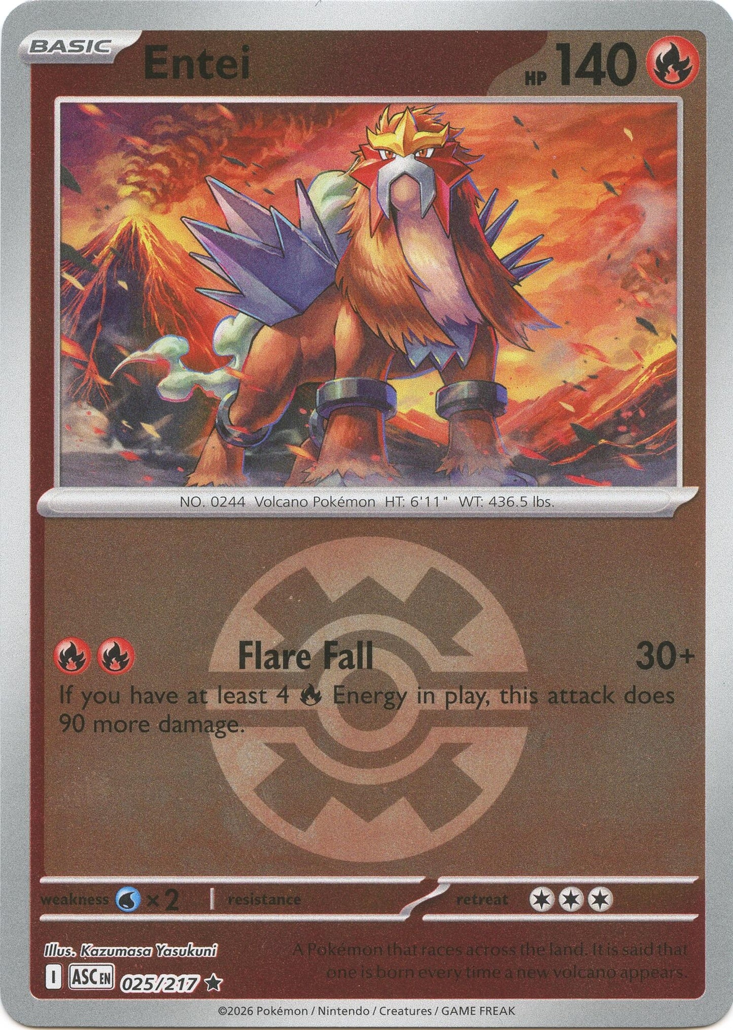 Entei (Quick Ball) (025/217) (ME: Ascended Heroes)