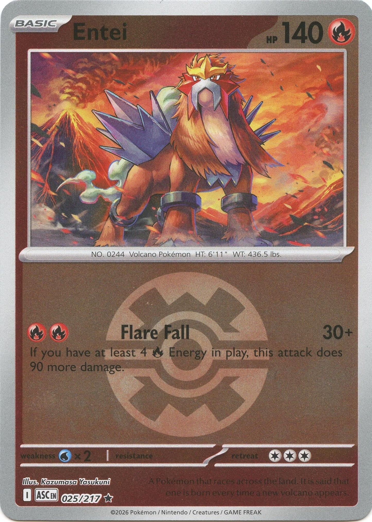 Entei (Quick Ball) (025/217) (ME: Ascended Heroes)