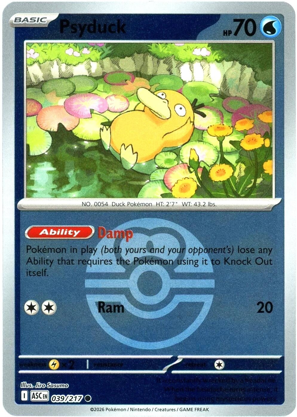 Psyduck - 039/217 (Love Ball) (039/217) (ME: Ascended Heroes)