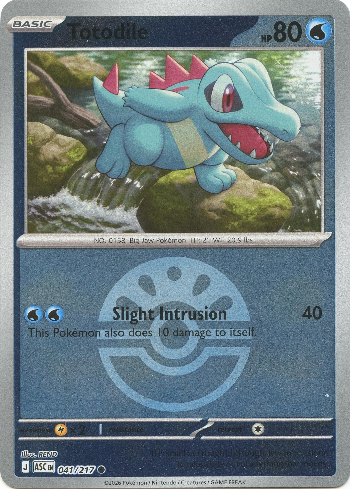 Totodile (Friend Ball) (041/217) (ME: Ascended Heroes)