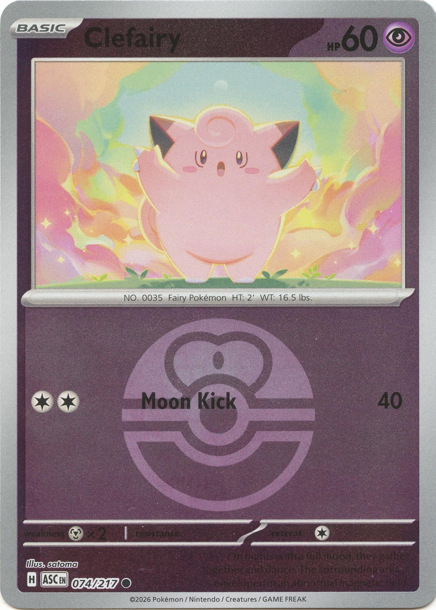 Clefairy (Love Ball) (074/217) (ME: Ascended Heroes)