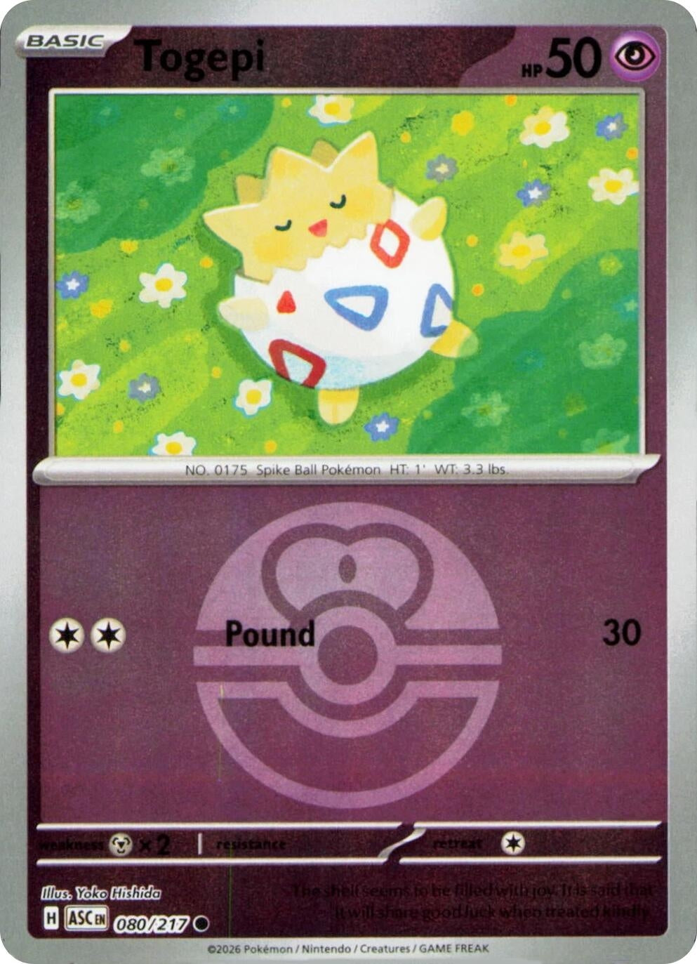 Togepi (Love Ball) (080/217) (ME: Ascended Heroes)